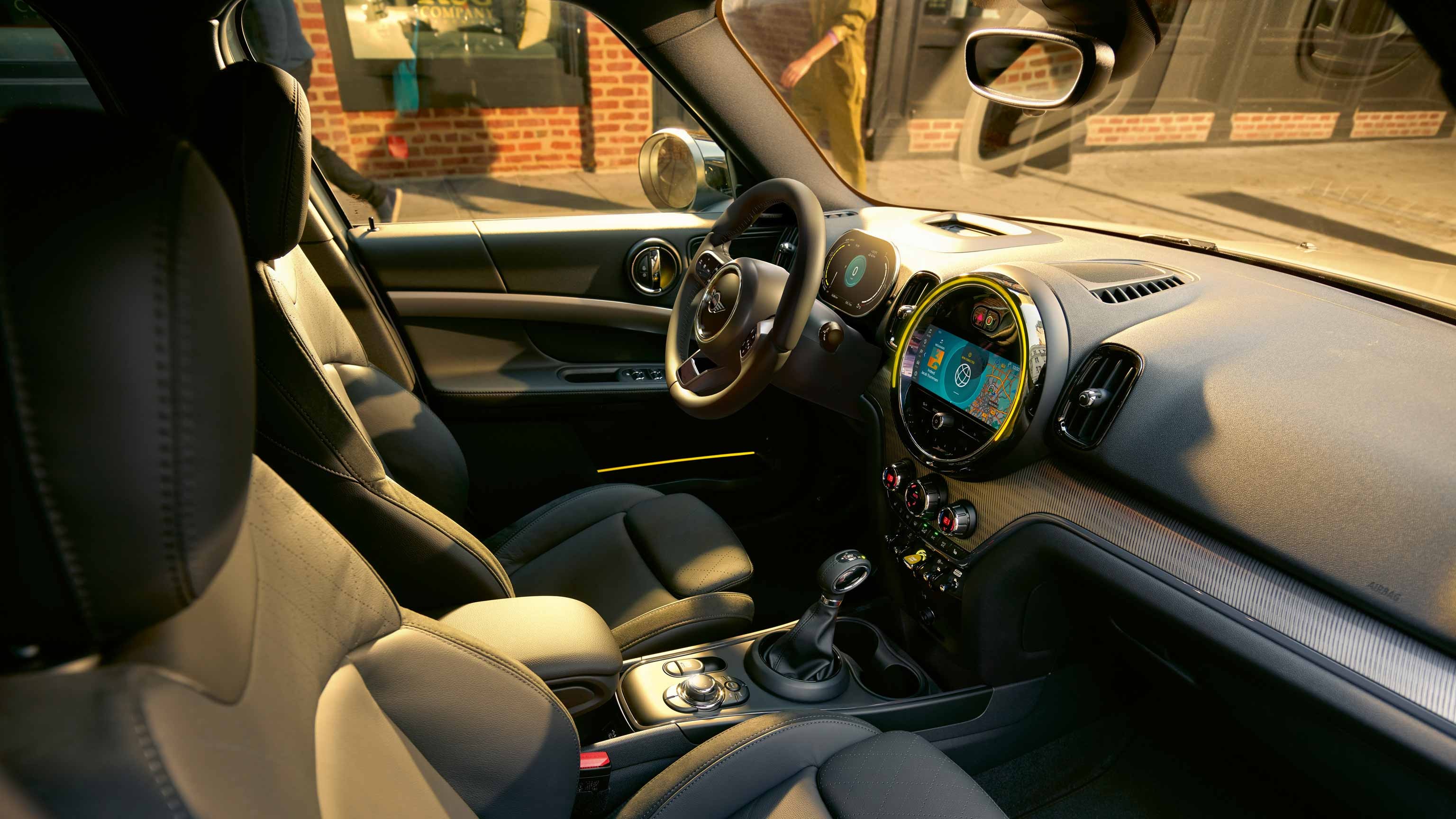 MINI Cooper SE Countryman ALL4 – εσωτερικό – προβολή 360° MINI Cooper SE Countryman ALL4 – εσωτερικό – προβολή 360°